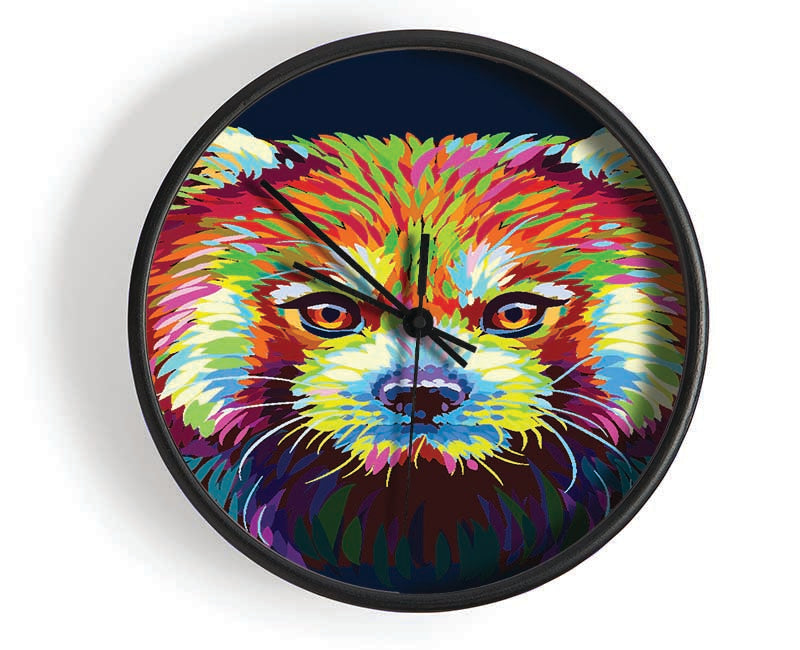 Red Panda Stare Clock - Wallart-Direct UK