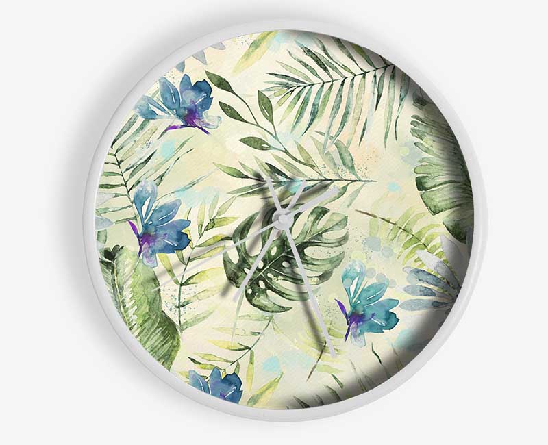 Monstera Cheese Plant Love Clock - Wallart-Direct UK