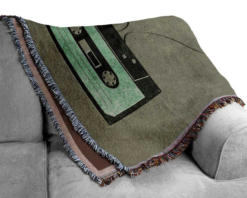 Cassette Tape Woman Woven Blanket