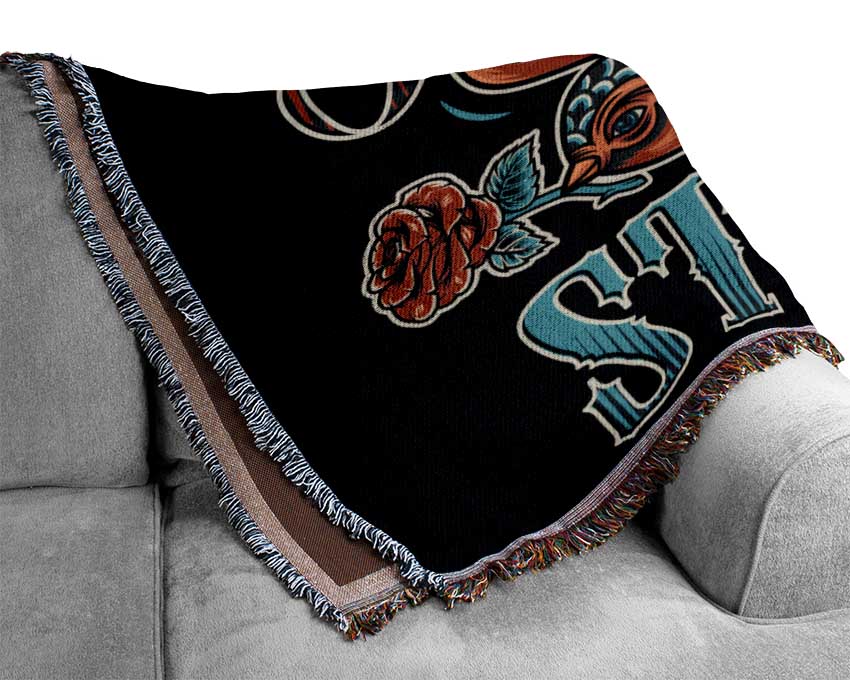 The Awesome Tattoo Studio Woven Blanket