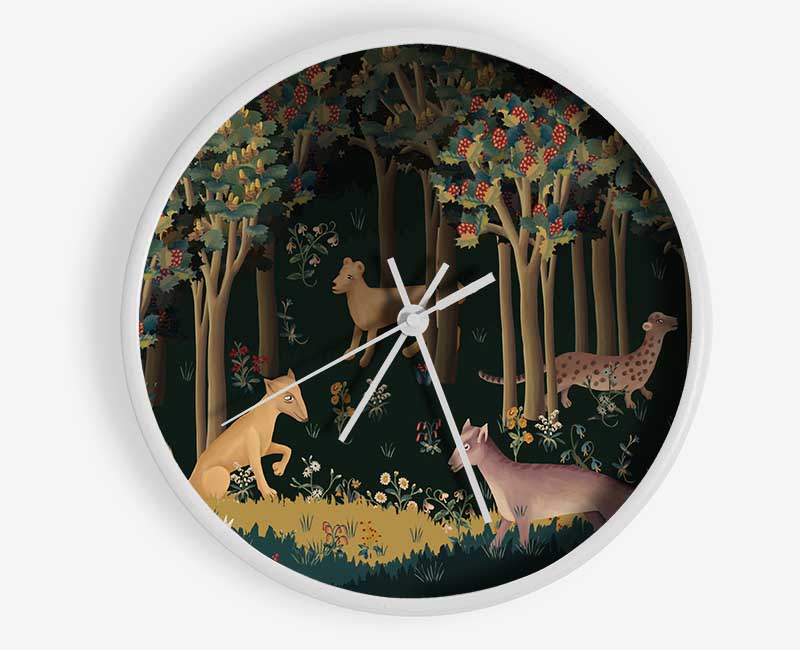 Creatures Of The Night Clock - Wallart-Direct UK