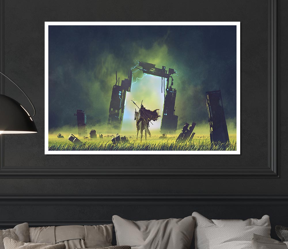 The Door To The Realm Print Poster Wall Art