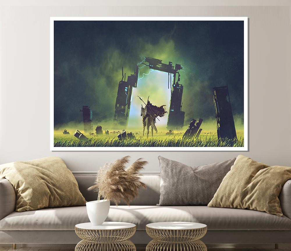 The Door To The Realm Print Poster Wall Art