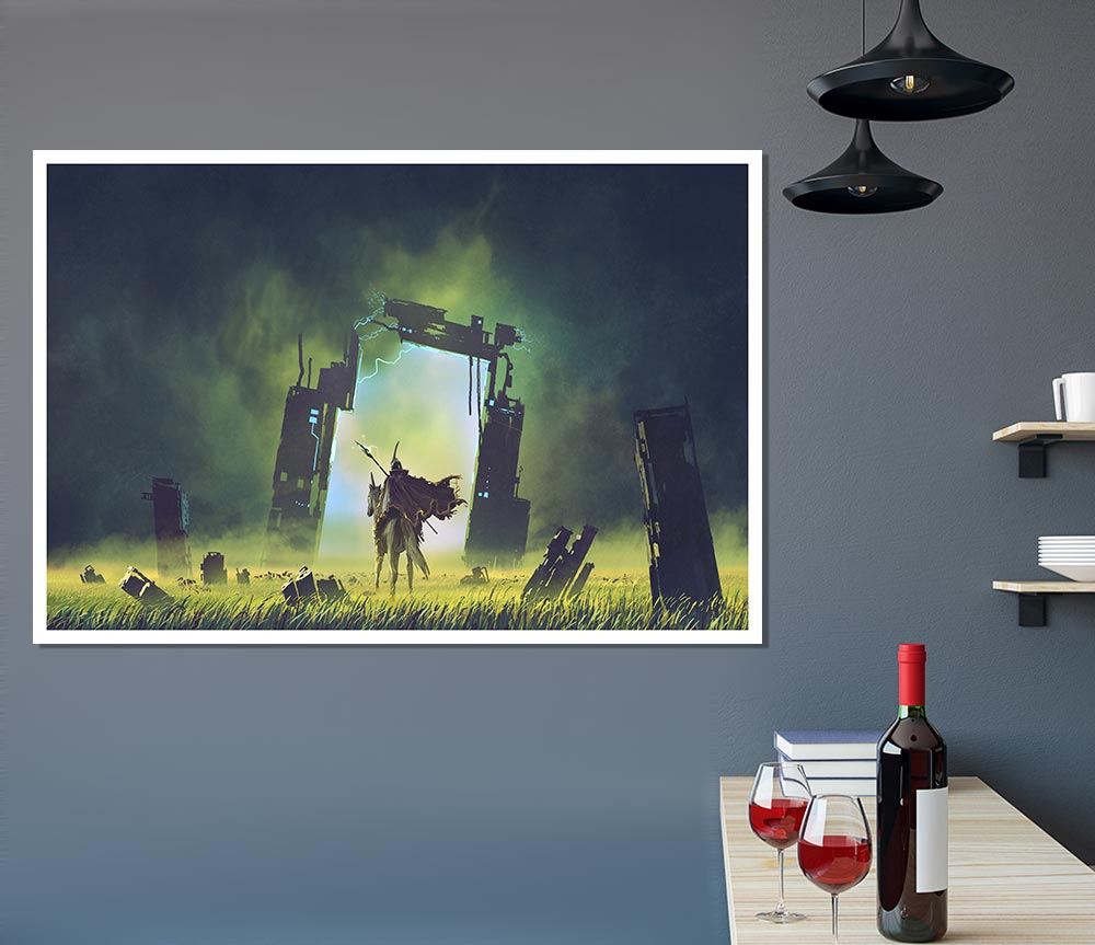 The Door To The Realm Print Poster Wall Art