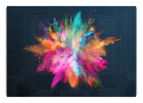 Explosion Of Paint Rainbow