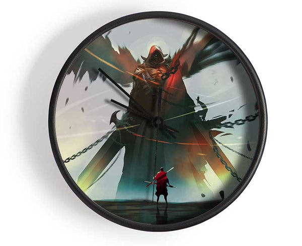 Battling Evil Clock - Wallart-Direct UK