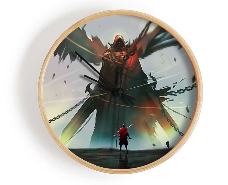 Battling Evil Clock - Wallart-Direct UK