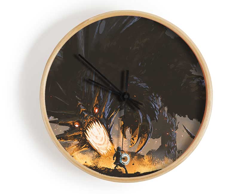 Take On The Dragon Clock - Wallart-Direct UK