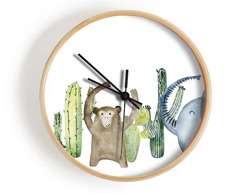 The Animal Party Clock - Wallart-Direct UK