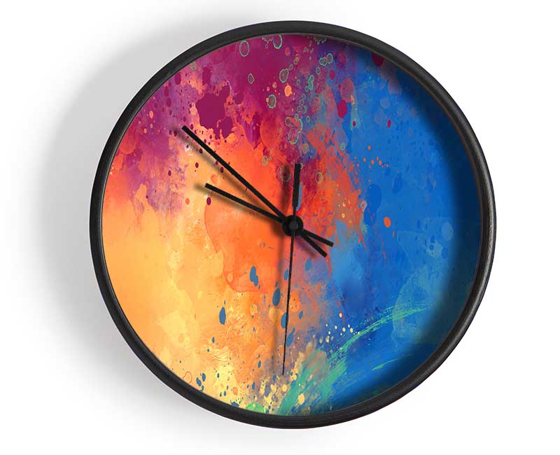 Explosion Of Water And Lava Clock - Wallart-Direct UK