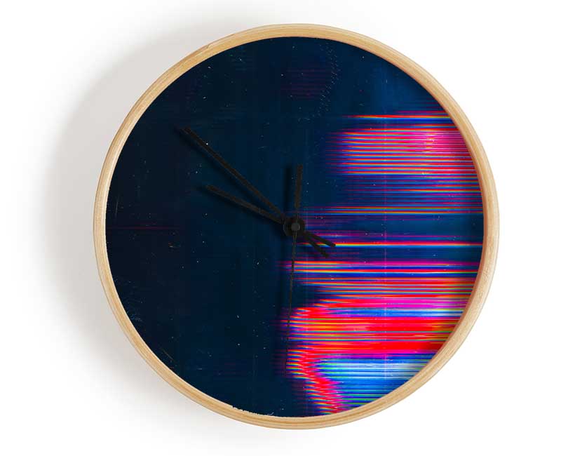 Distorted Movement Red Clock - Wallart-Direct UK