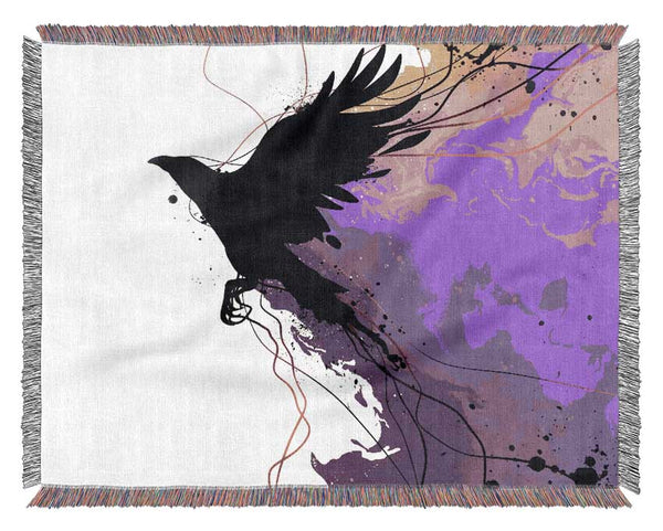 Blackbird Breaking The Boundries Woven Blanket