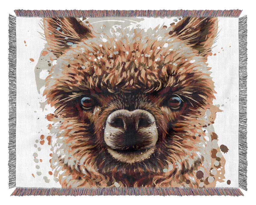 Alpaca Stare Woven Blanket