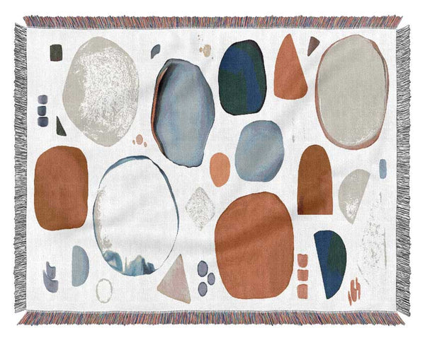 The Abstract Shape Collage Woven Blanket