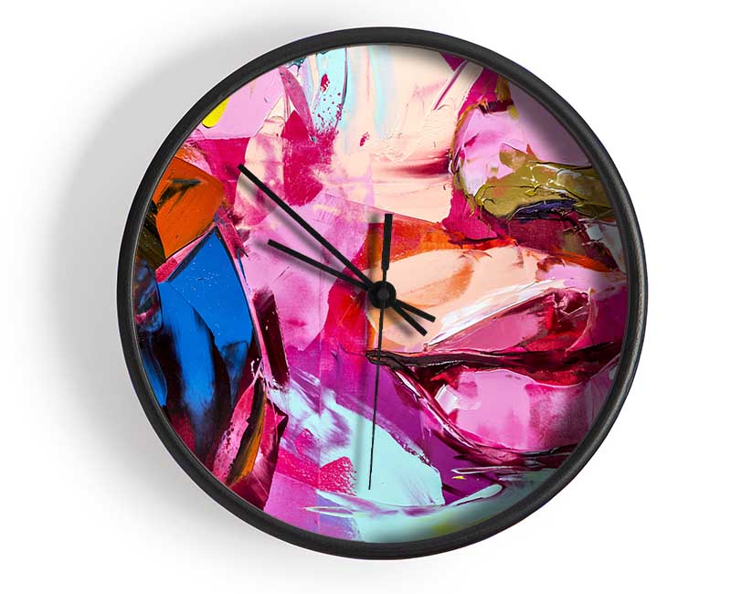 The Lips Of Colour Clock - Wallart-Direct UK