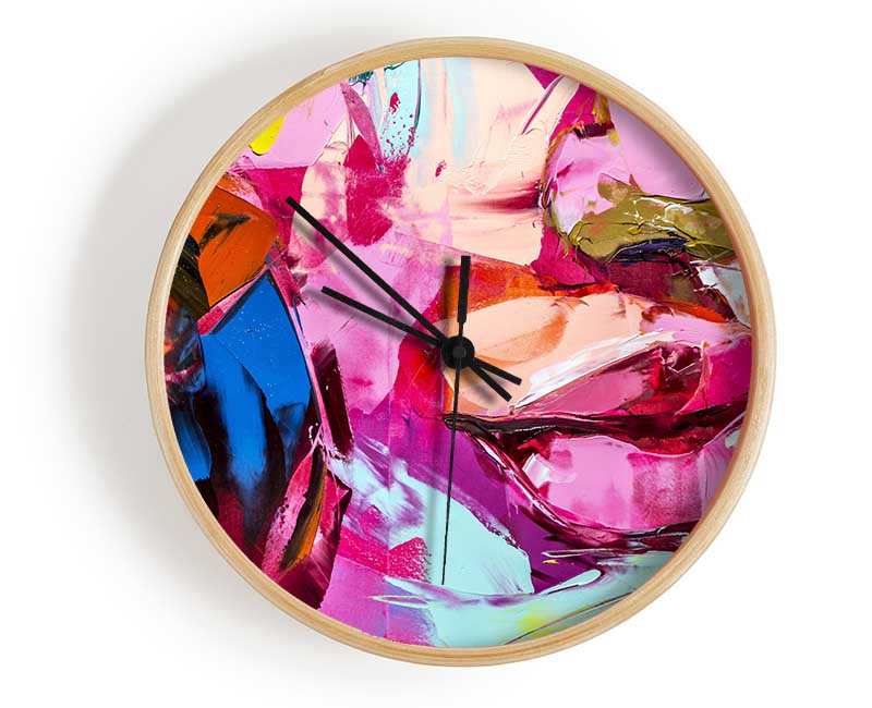 The Lips Of Colour Clock - Wallart-Direct UK