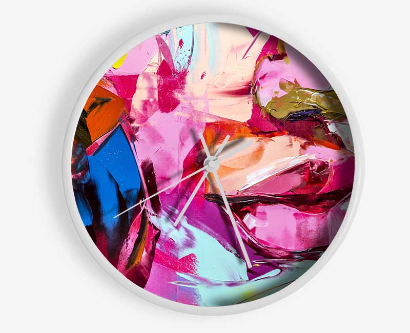 The Lips Of Colour Clock - Wallart-Direct UK