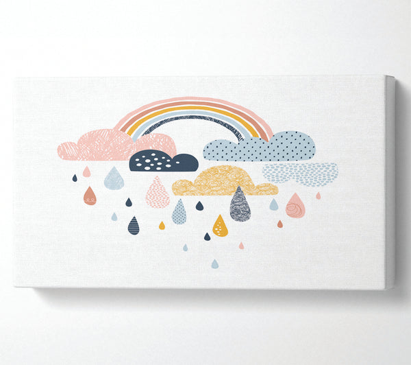 Multi Coloured Clouds And Rain