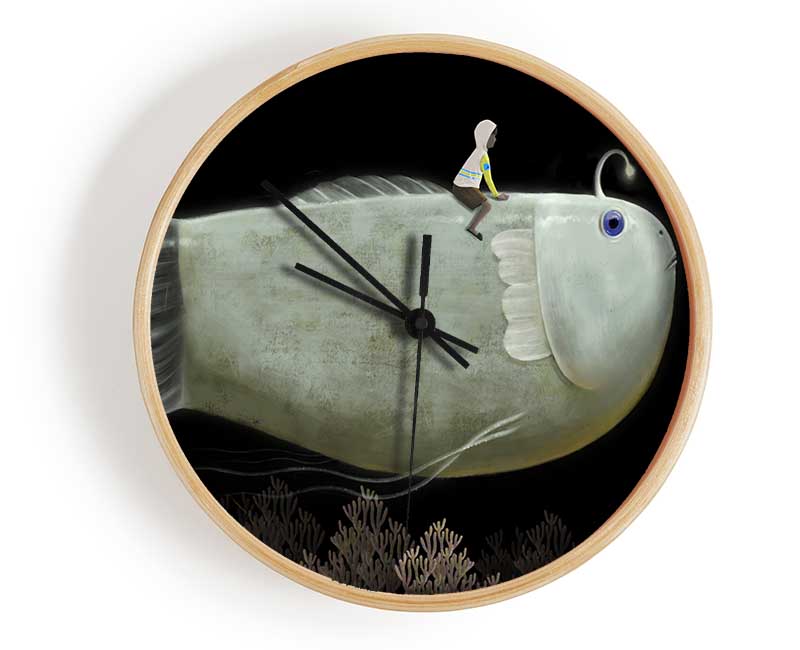 Riding The Anglerfish Clock - Wallart-Direct UK