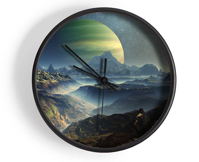 The Planet Rises Clock - Wallart-Direct UK