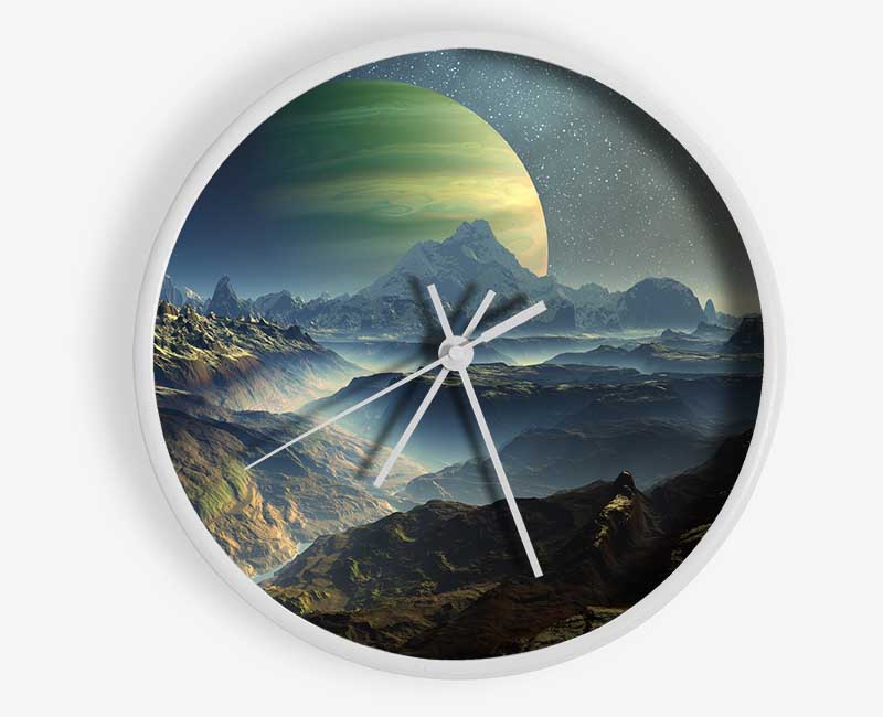 The Planet Rises Clock - Wallart-Direct UK