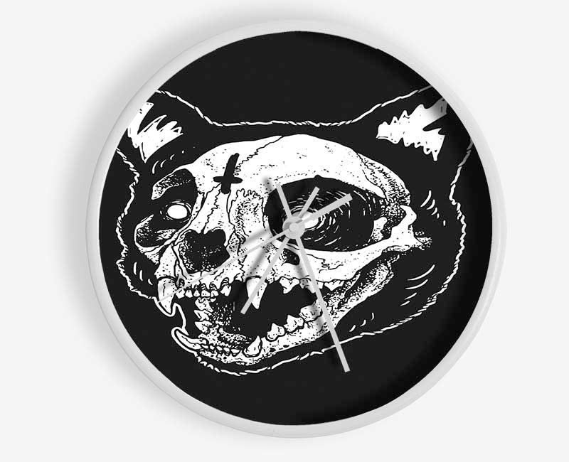 The Inverted Cross Cat Clock - Wallart-Direct UK