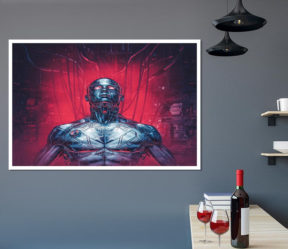 Cyborg Recharge Print Poster Wall Art