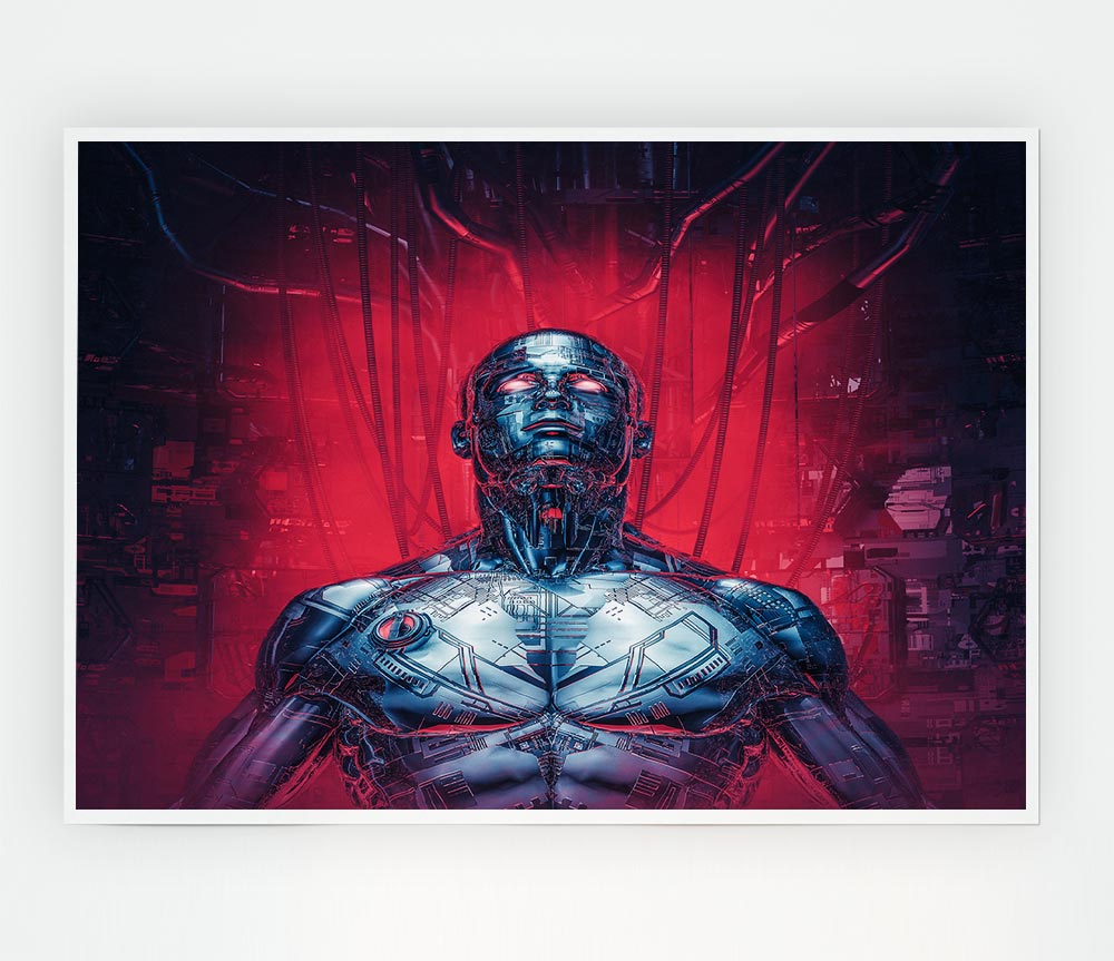 Cyborg Recharge Print Poster Wall Art