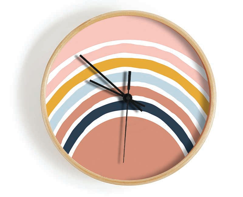 The Contemporary Rainbow Clock - Wallart-Direct UK