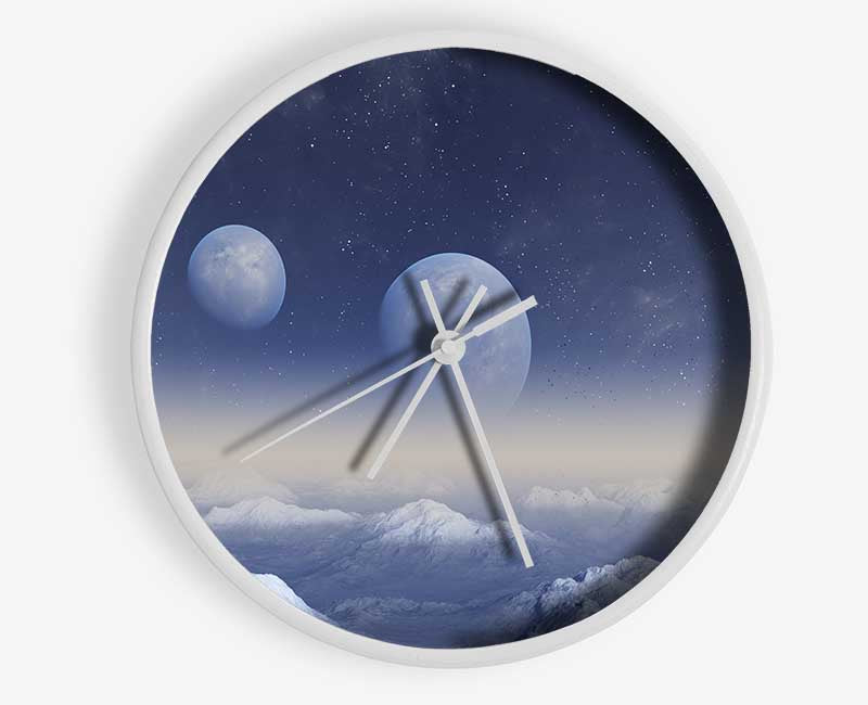 The Two Moons Meet Clock - Wallart-Direct UK