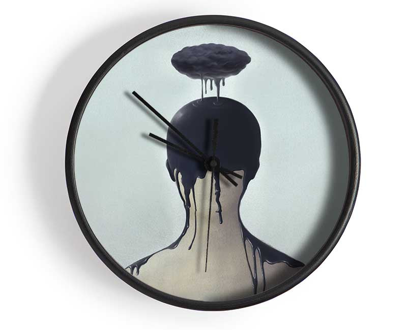 Clouds Of Ink Clock - Wallart-Direct UK