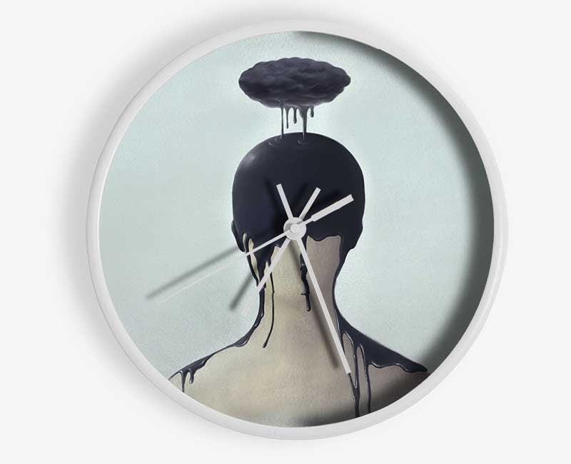 Clouds Of Ink Clock - Wallart-Direct UK