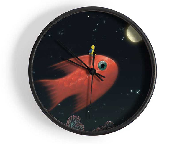 Riding The Goldfish Clock - Wallart-Direct UK