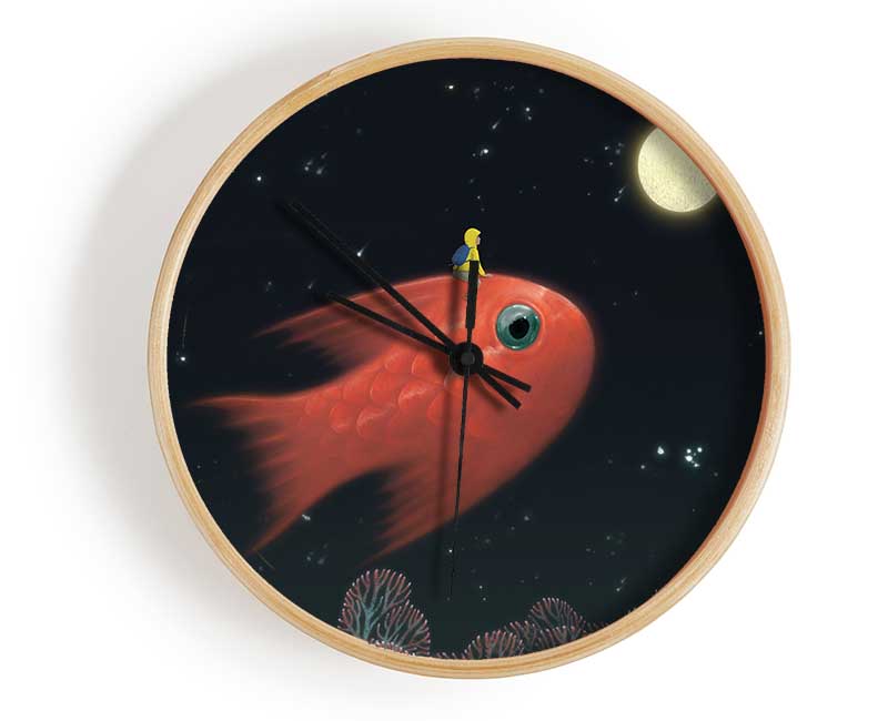 Riding The Goldfish Clock - Wallart-Direct UK