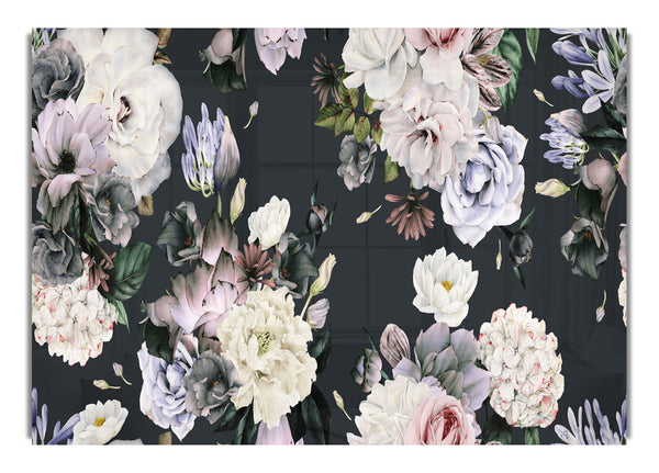 Flowers On Grey