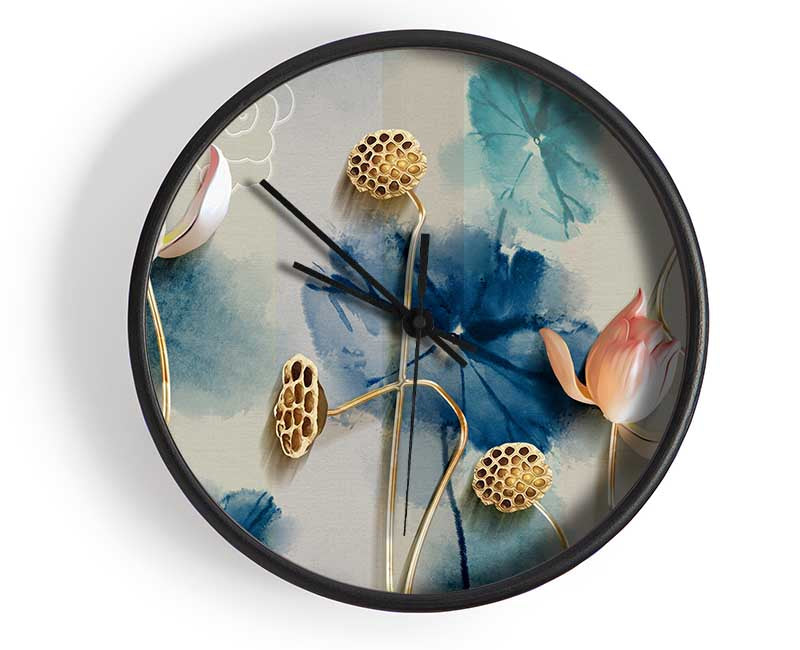 Stunning Flower Pose Clock - Wallart-Direct UK