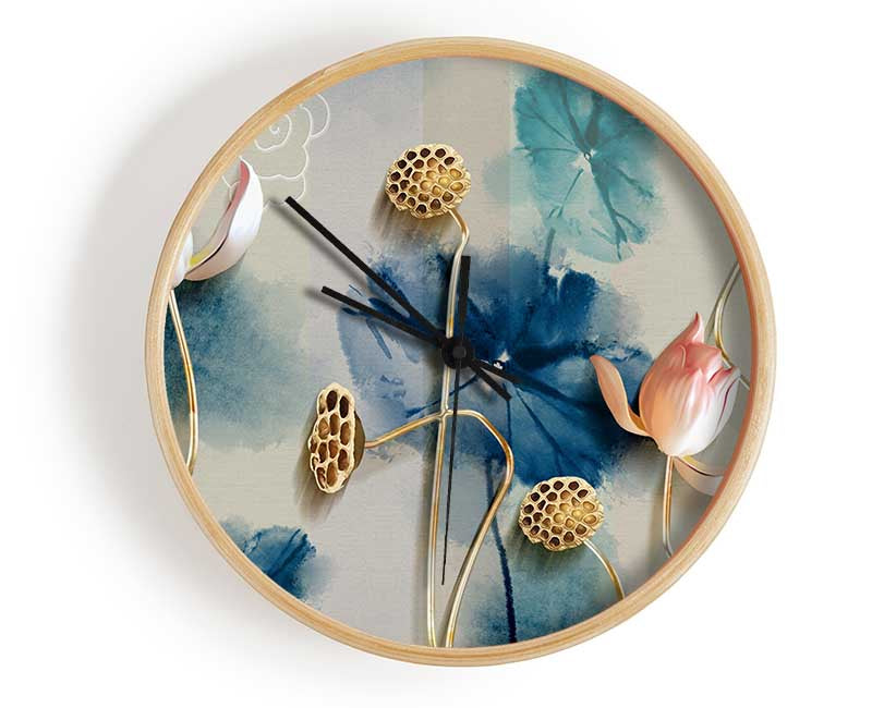 Stunning Flower Pose Clock - Wallart-Direct UK