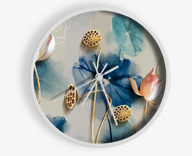 Stunning Flower Pose Clock - Wallart-Direct UK