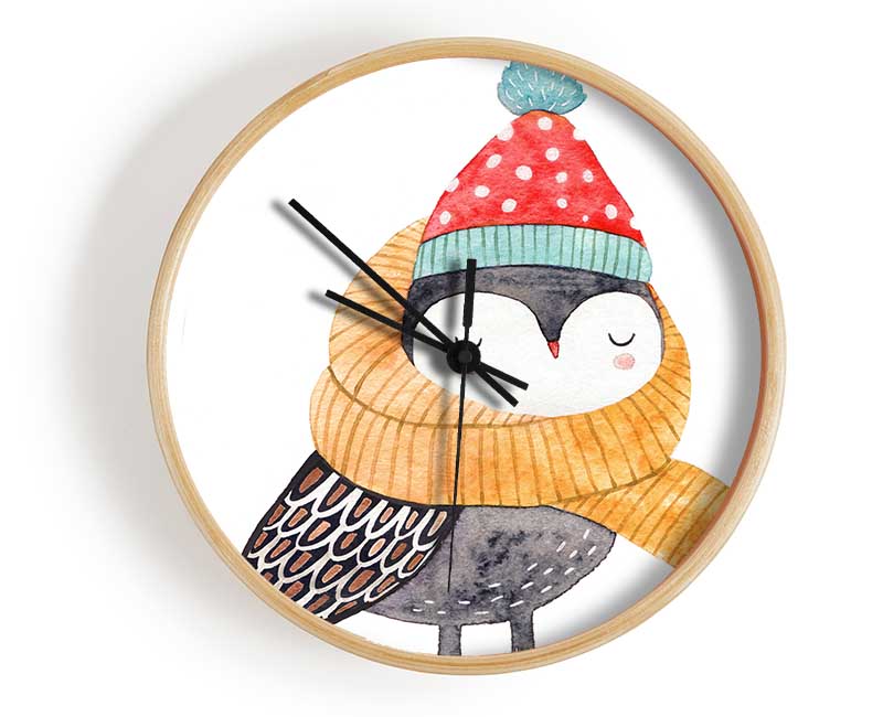 Ready For Winter Bird Clock - Wallart-Direct UK