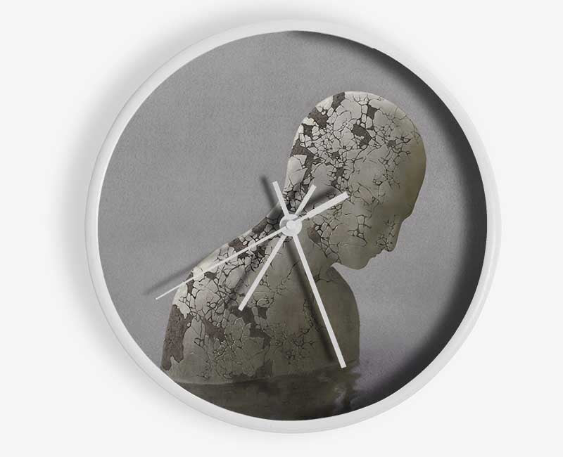 Eroded Statue In Water Clock - Wallart-Direct UK