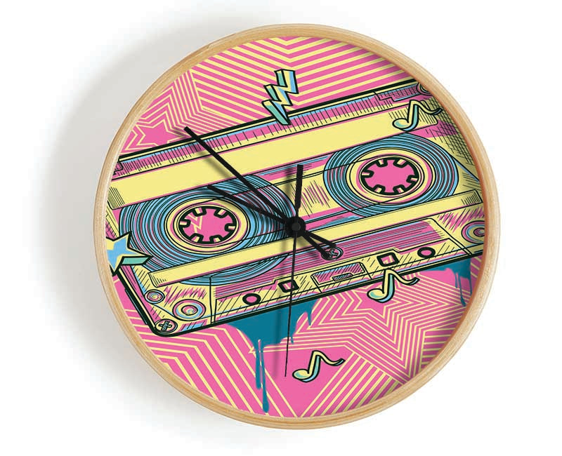 Cassette Tape Jungle Clock - Wallart-Direct UK