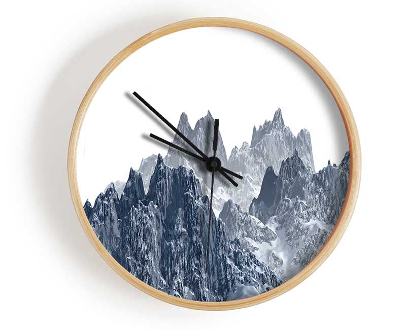 The Shards Of Mountain Clock - Wallart-Direct UK