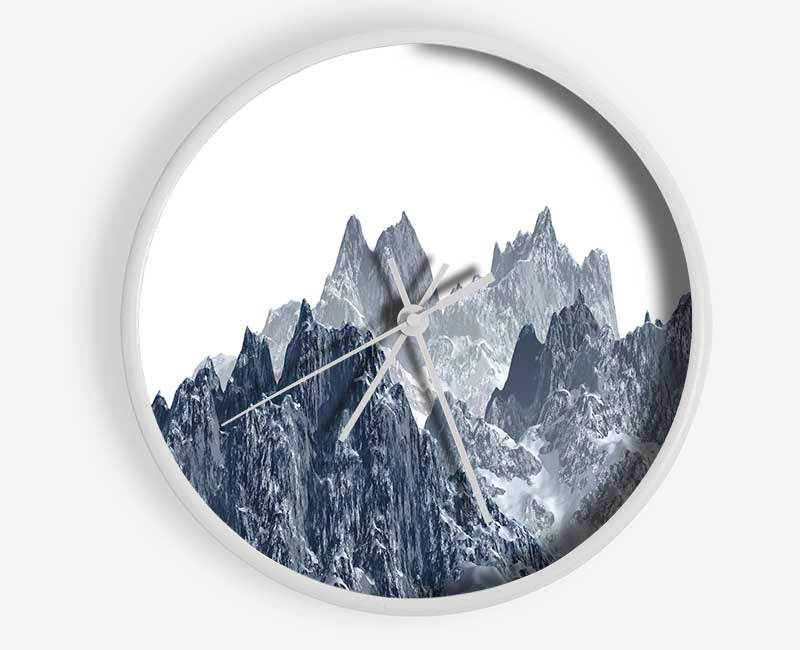 The Shards Of Mountain Clock - Wallart-Direct UK