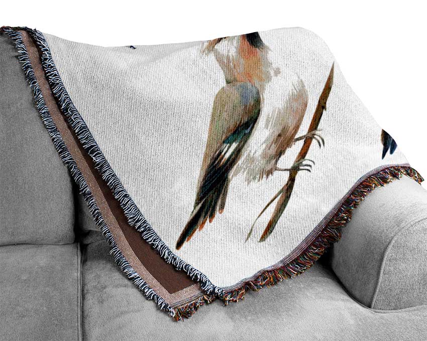 Birds Of Beauty 2 Woven Blanket