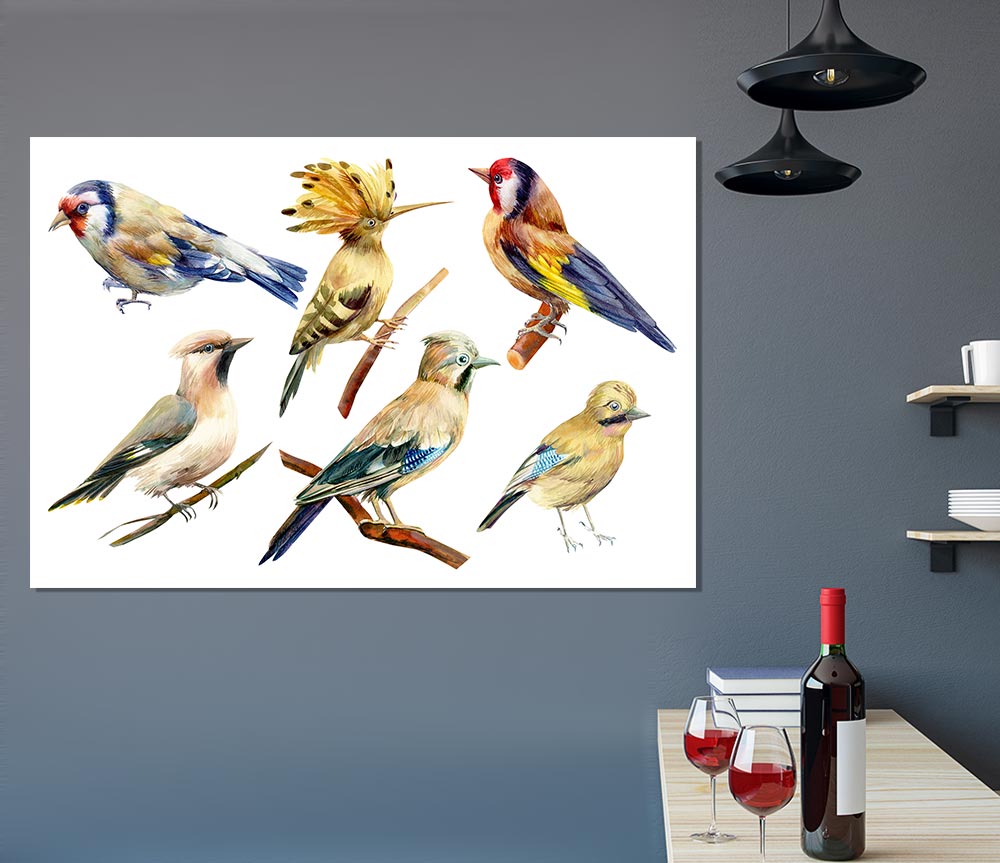 Birds Of Beauty 2 Print Poster Wall Art