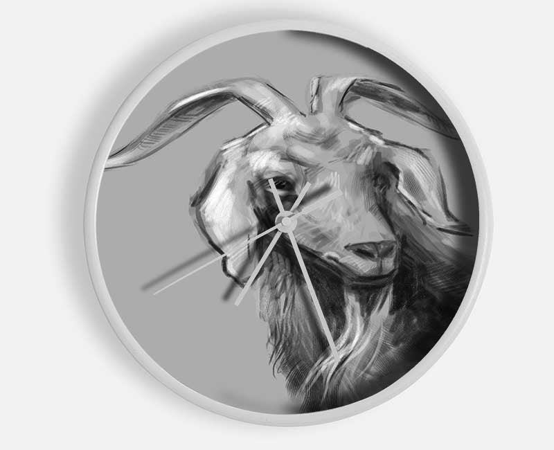 The Sketch Goat Clock - Wallart-Direct UK