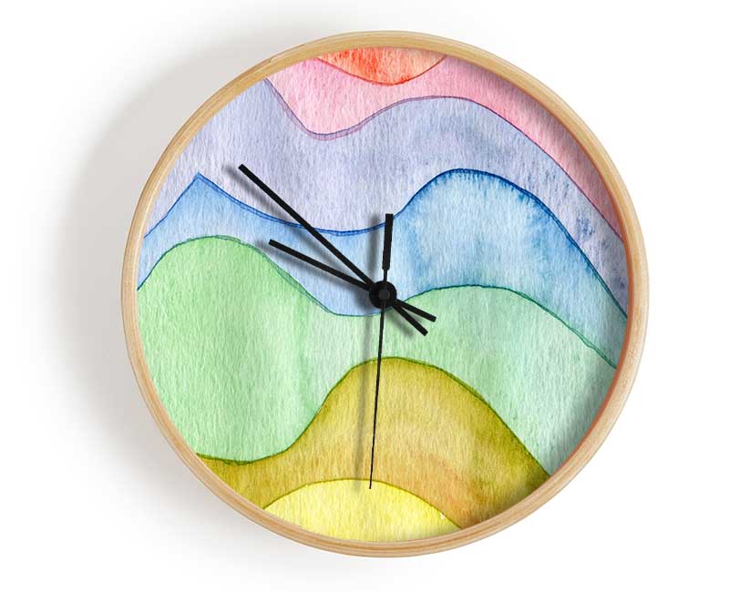 Flow Of The Colour Water Clock - Wallart-Direct UK