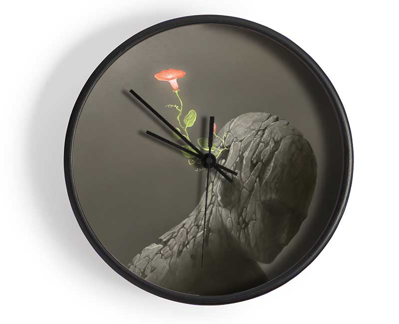 The Flower From The Concrete Man Clock - Wallart-Direct UK