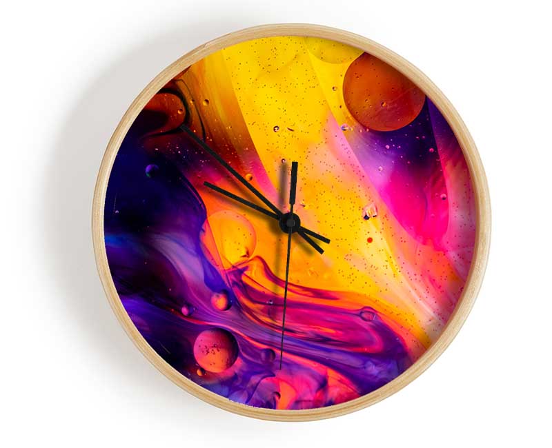 Lava And Cool Flow Clock - Wallart-Direct UK