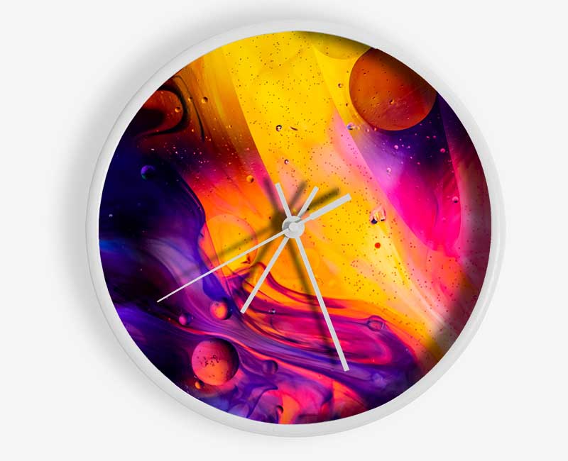 Lava And Cool Flow Clock - Wallart-Direct UK